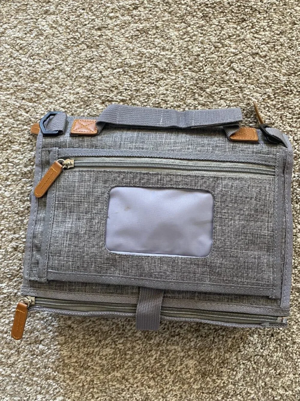 Muppykap Baby Changing Mat w/ Organizer Bags, Foldable Detachable Many Pockets